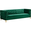 Meridian Furniture Michelle Green Velvet Sofa