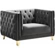 Meridian Furniture Michelle Gray Velvet Chair