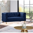 Meridian Furniture Michelle Navy Velvet Loveseat