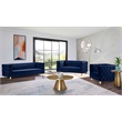 Meridian Furniture Michelle Navy Velvet Loveseat