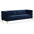 Meridian Furniture Michelle Navy Velvet Sofa