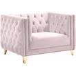 Meridian Furniture Michelle Pink Velvet Chair