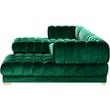 Meridian Furniture Gwen Green Velvet 3pc. Sectional