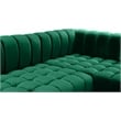 Meridian Furniture Gwen Green Velvet 3pc. Sectional