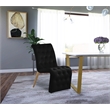 Meridian Furniture Curve Black Velvet Dining Chair (Set of 2)