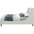 Meridian Furniture Eva Cream Velvet Upholstered King Bed