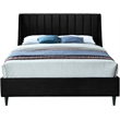 Meridian Furniture Eva Black Velvet Upholstered Full Bed