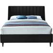 Meridian Furniture Eva Black Velvet Upholstered Queen Bed