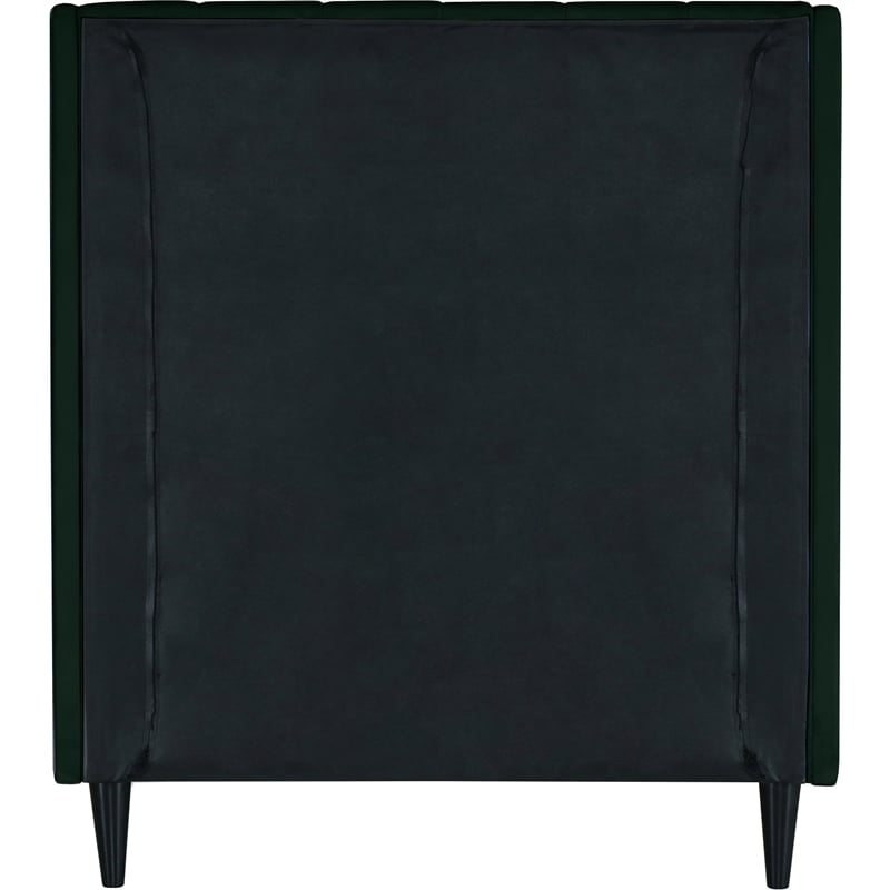 Meridian Furniture Eva Green Velvet Upholstered Twin Bed
