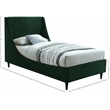 Meridian Furniture Eva Green Velvet Upholstered Twin Bed