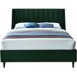 Meridian Furniture Eva Green Velvet Upholstered Full Bed