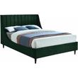 Meridian Furniture Eva Green Velvet Upholstered Full Bed