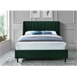 Meridian Furniture Eva Green Velvet Upholstered King Bed