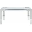 Meridian Furniture Casper Chrome Stainless Steel and Acrylic Dining Table