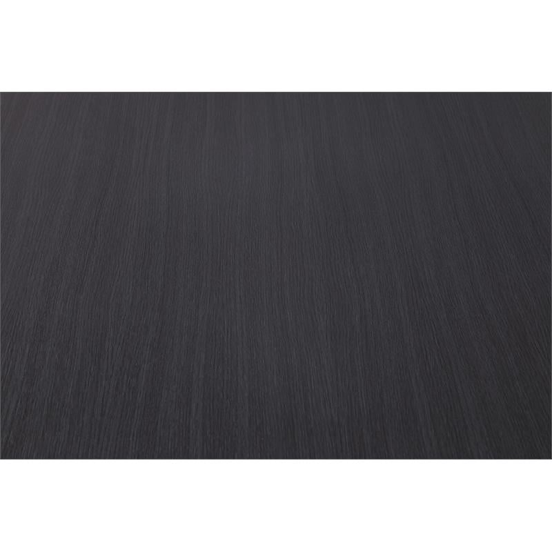 Meridian Furniture Excel Oak Veneer Extendable Dining Table in Gray Lacquer/Gold