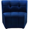 Meridian Furniture Limitless Navy Velvet Modular Chair
