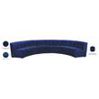 Meridian Furniture Limitless Navy Velvet Modular 6 Piece Sectional