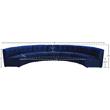 Meridian Furniture Limitless Navy Velvet Modular 7 Piece Sectional