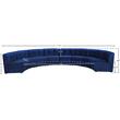 Meridian Furniture Limitless Navy Velvet Modular 8 Piece Sectional
