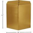 Meridian Furniture Hexagon Brushed Gold Metal End Table