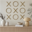 Meridian Furniture XOXO Gold Stainless Steel Contemporary Wall Decor
