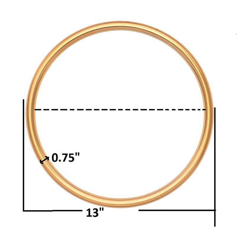 Meridian Furniture XOXO Gold Stainless Steel Contemporary Wall Decor