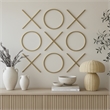 Meridian Furniture XOXO Gold Stainless Steel Contemporary Wall Decor