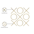 Meridian Furniture XOXO Gold Stainless Steel Contemporary Wall Decor