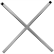 Meridian Furniture XOXO Chrome Stainless Steel Contemporary Wall Decor