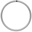 Meridian Furniture XOXO Chrome Stainless Steel Contemporary Wall Decor