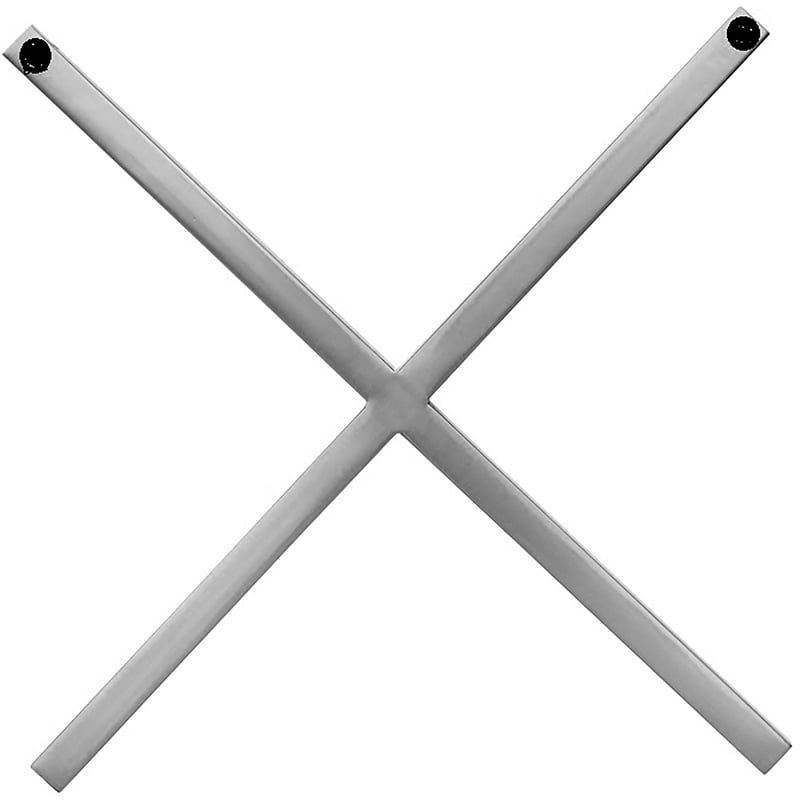 Meridian Furniture XOXO Chrome Stainless Steel Contemporary Wall Decor