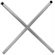 Meridian Furniture XOXO Chrome Stainless Steel Contemporary Wall Decor