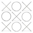 Meridian Furniture XOXO Chrome Stainless Steel Contemporary Wall Decor