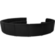 Meridian Furniture Limitless Black Velvet Modular 13 Piece Sectional