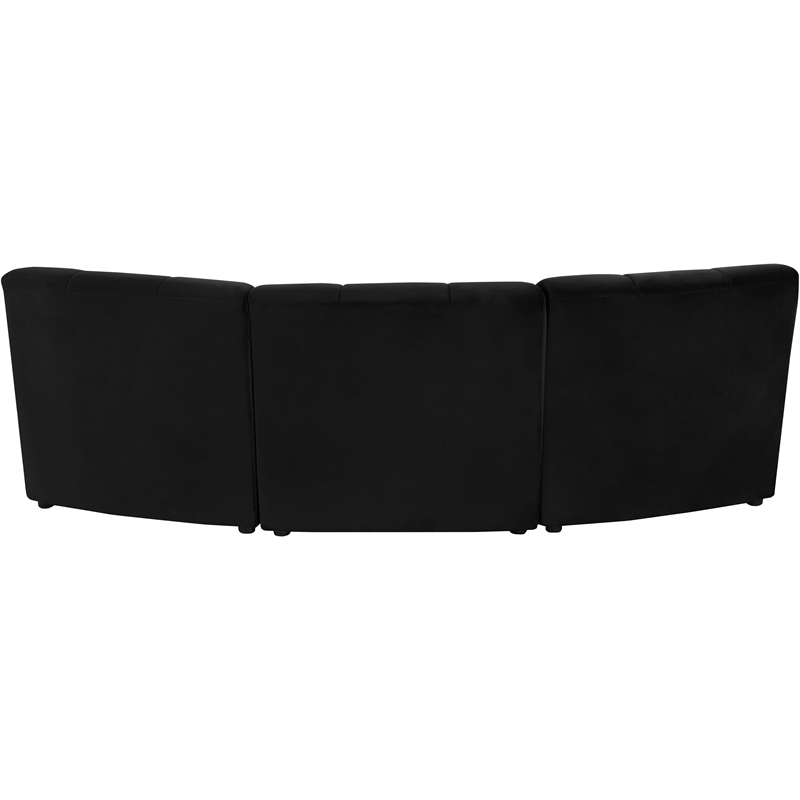 Meridian Furniture Limitless Black Velvet Modular Sofa