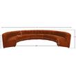Meridian Furniture Limitless Cognac Velvet Modular 10 Piece Sectional