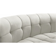 Meridian Furniture Limitless Cream Velvet Modular Loveseat