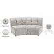 Meridian Furniture Limitless Cream Velvet Modular Loveseat