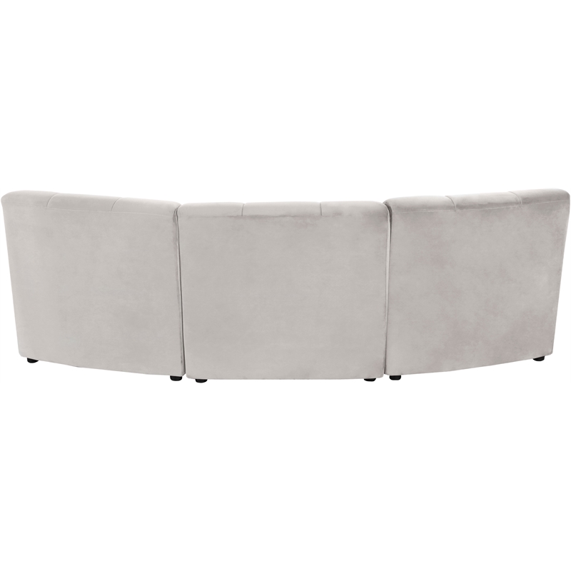 Meridian Furniture Limitless Cream Velvet Modular Sofa