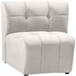 Meridian Furniture Limitless Cream Velvet Modular Chair