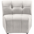 Meridian Furniture Limitless Cream Velvet Modular Chair