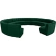 Meridian Furniture Limitless Green Velvet Modular 14 Piece Sectional