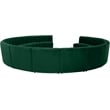 Meridian Furniture Limitless Green Velvet Modular 14 Piece Sectional