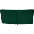Meridian Furniture Limitless Green Velvet Modular Loveseat
