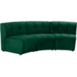 Meridian Furniture Limitless Green Velvet Modular Sofa