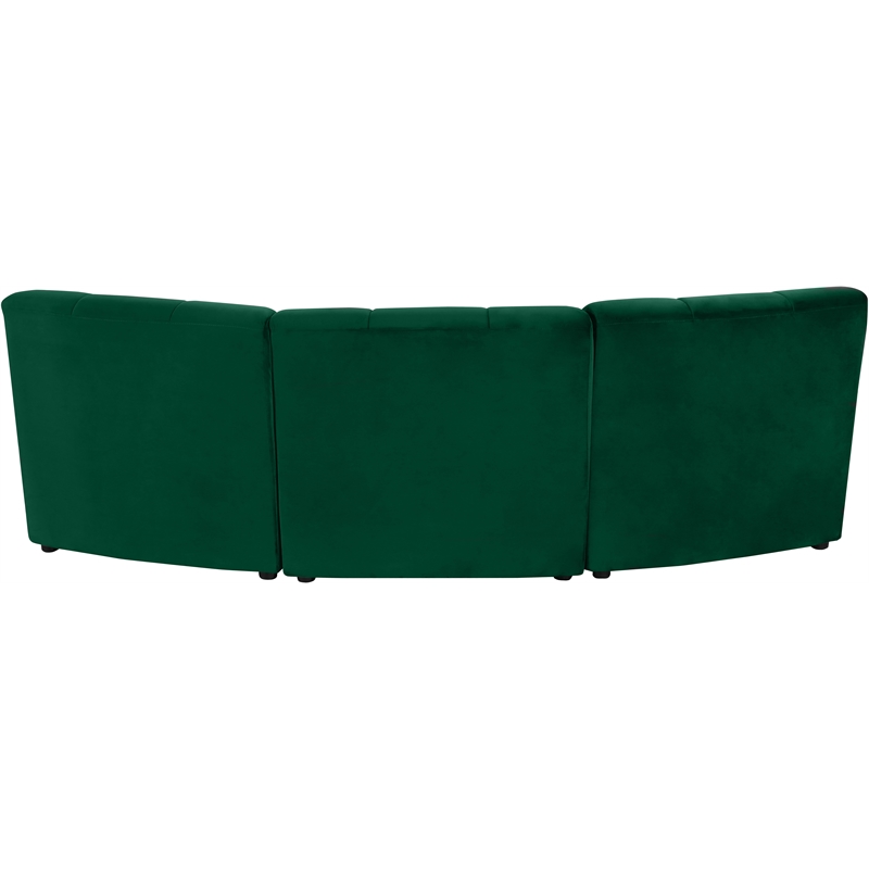 Meridian Furniture Limitless Green Velvet Modular Sofa