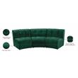 Meridian Furniture Limitless Green Velvet Modular Sofa