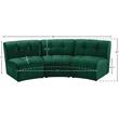 Meridian Furniture Limitless Green Velvet Modular Sofa