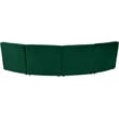 Meridian Furniture Limitless Green Velvet Modular 4 Piece Sectional