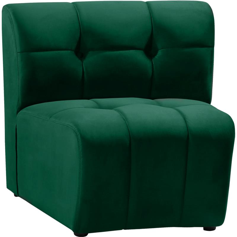 Meridian Furniture Limitless Green Velvet Modular Chair